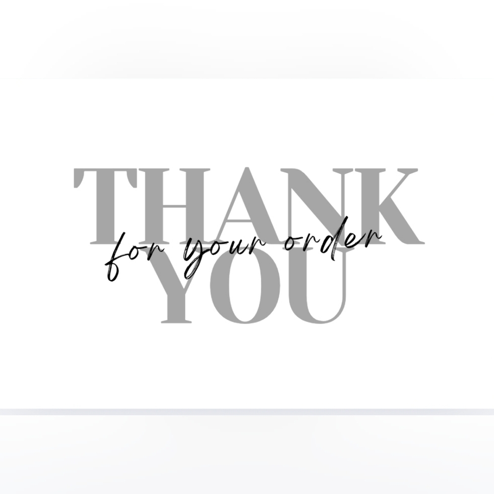 50 4x6 Simplistic Bold Letter Thank You Notes Labels